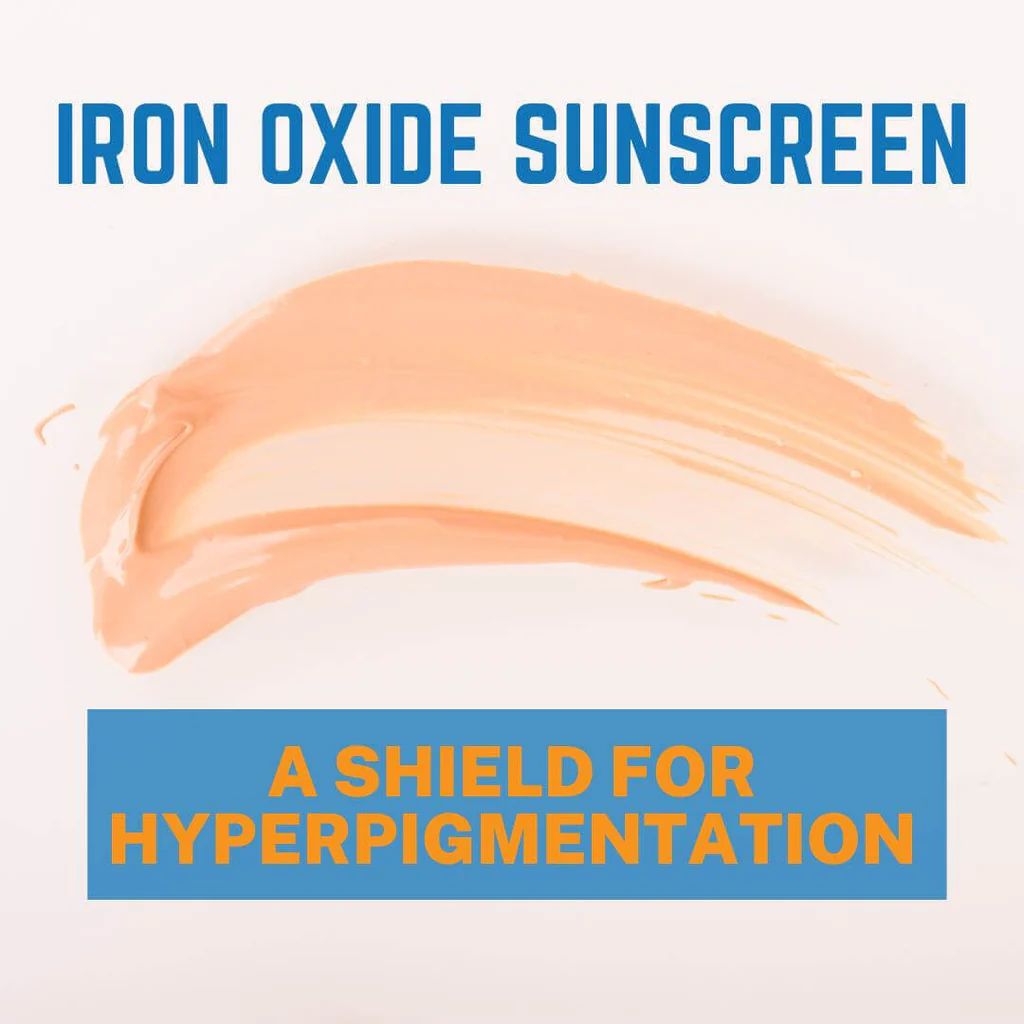 Diagram showing visible light and UV radiation penetration in skin and their role in pigmentation