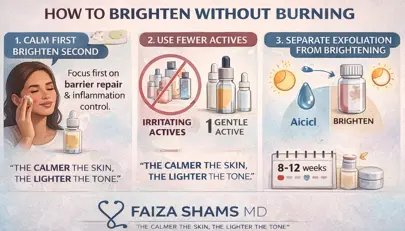 how to brighten without burning